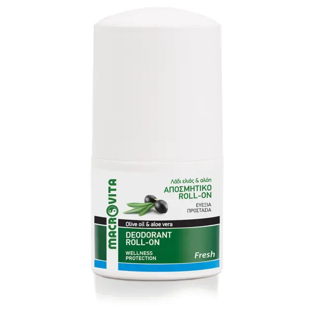 Macrovita Deodorant Roll-on Fresh Olive Oil & Aloe Vera Αποσμητικό Roll-on 50ml