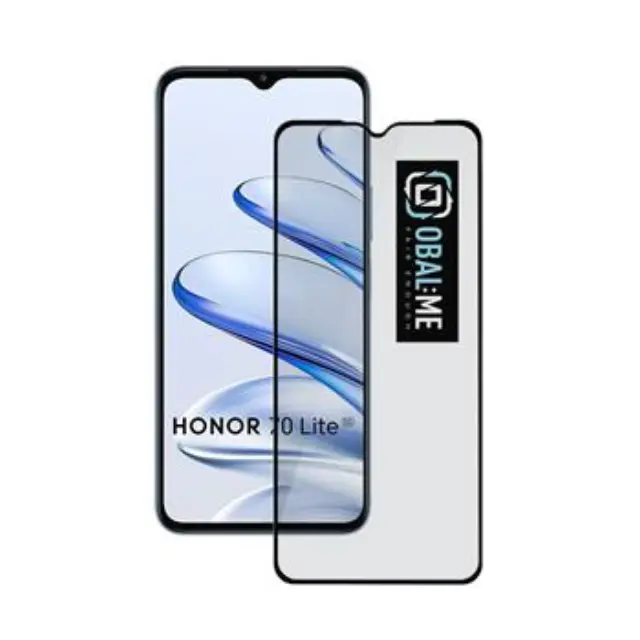 OBAL:ME 5D Glass Screen Protector for Honor 70 Lite Black
