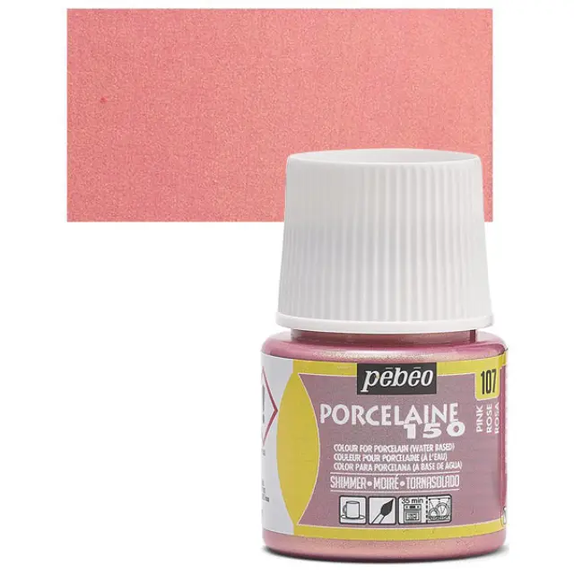 Pebeo Porcelaine 150 Σμάλτο - 107 Shimmer Pink (SH/O) - 45ml