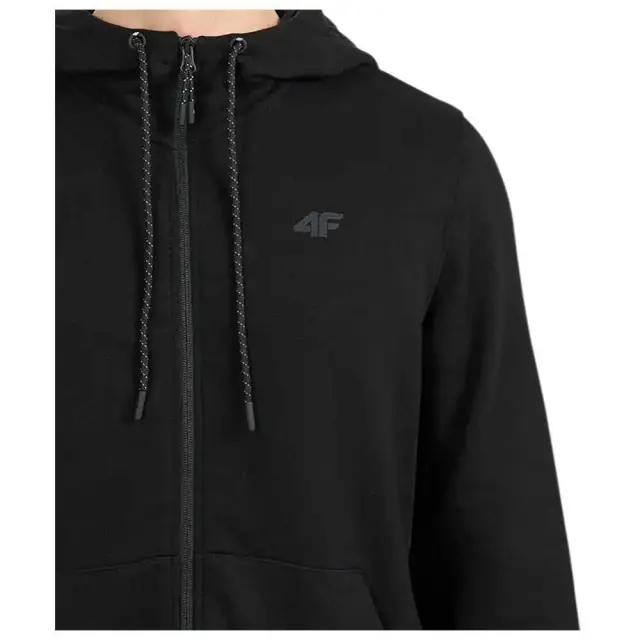 4F Ζακέτα με Κουκούλα Μαύρη 4FWMM00TSWSM2550-20S - 4XL 3