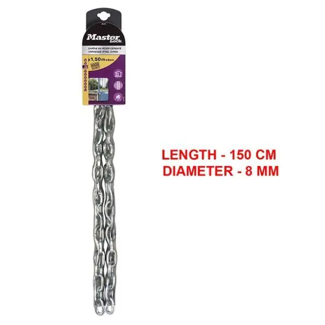 Master Lock 8017EURD - Ατσάλινη αλυσίδα με κάλυμμα βινυλίου 1,50m Φ8mm 3