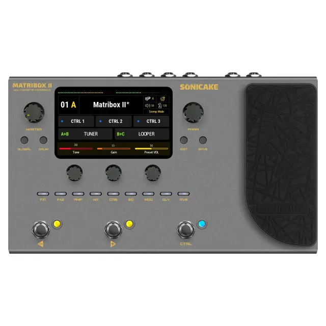 Sonicake Matribox II Επεξεργαστής Εφέ Κιθάρας/ Μπάσου Γκρι