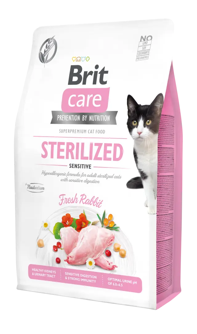 Brit Care Cat Grain Free Sterilised-Sensitive 400gr