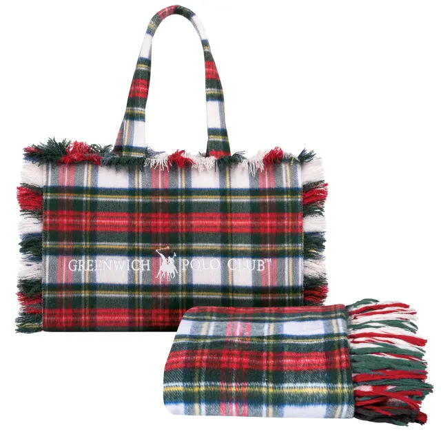 GREENWICH POLO CLUB ΡΙΧΤΑΡΙ 130X170 ΜΕ ΤΣΑΝΤΑ ΜΕΓΑΛΗ ESSENTIAL 2534 GREEN