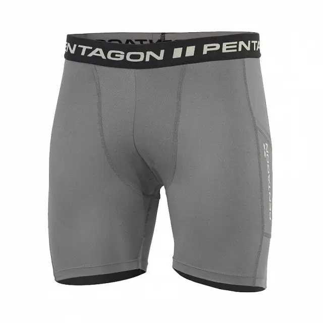 Pentagon Apollo Tac Fresh Short Pants-Κολάν για Τακτική- Καθημερινή Χρήση - 08WG-Wolf Grey-Γκρί Ανοιχτό