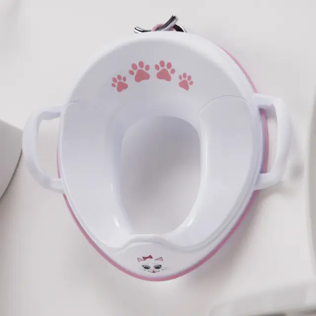 MYCARRYPOTTY My Little Trainer Seat - Εκπαιδευτικό καθισματάκι / Γατούλα λευκό/ροζ 3
