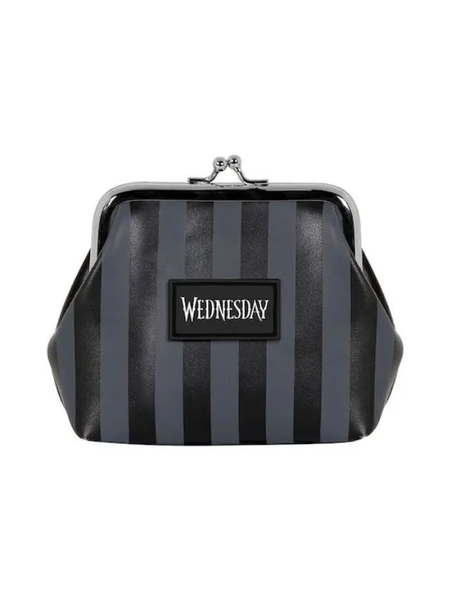 ΠΟΡΤΟΦΟΛΙ WEDNESDAY BLACK RETRO MAXI COIN PURSE -06156 2