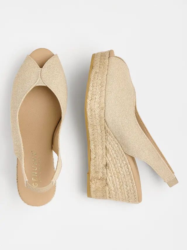 Genuins Πέδιλα Γυναικείο ύφασμα Μπεζ GEN/SWELL BEIGE 3