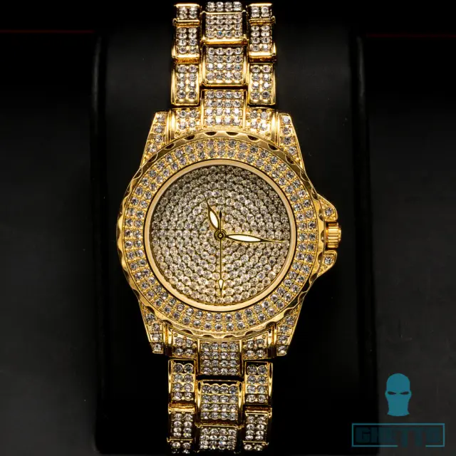 Ghetto Ladies Diamond Dial Watch Women Simple Style