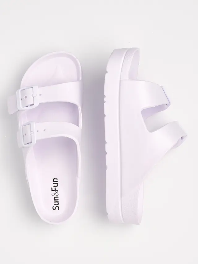 Sun&Fun Πέδιλα Γυναικείο EVA-αδιάβροχο Άσπρο SAF/88145 WHITE 3