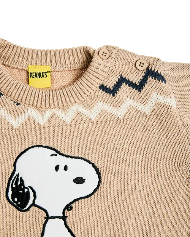 Πουλόβερ Snoopy με κέντημα 2