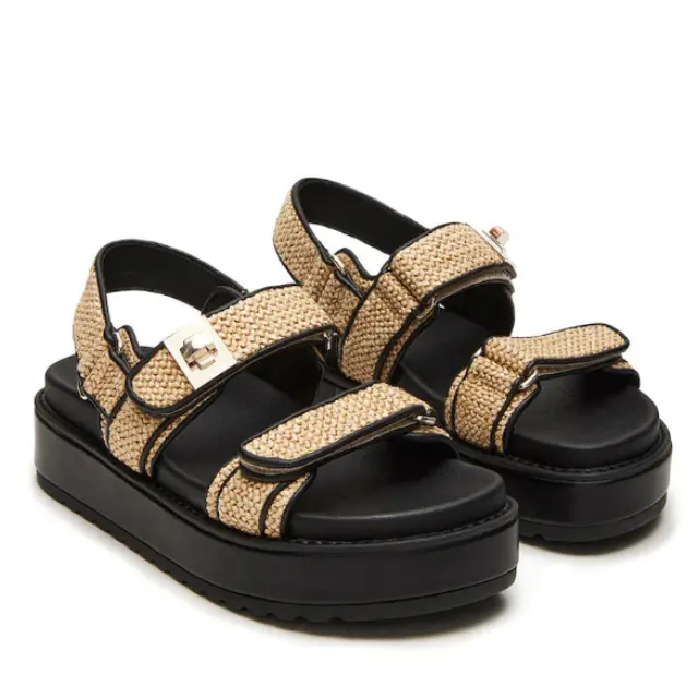 Γυναικεία Σανδάλια Flatforms Steve Madden Bigmona SM11003458-932 Beige Μπεζ - 37 2