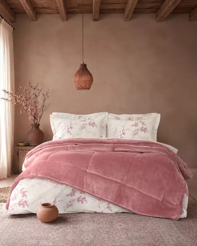 Nima Home Κουβέρτα/Πάπλωμα Μονό 160x220 - Cira Apple Pink Ροζ