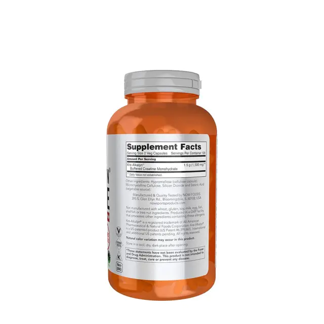 Now Foods Kre-Alkalyn® Creatine 240 Capsules 2