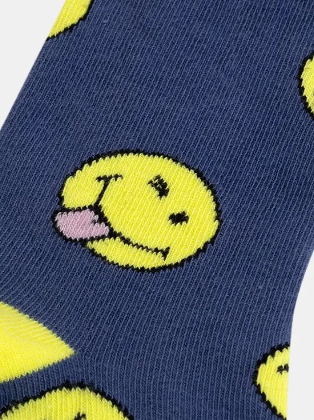 Παιδικές Κάλτσες για Αγόρια Smiley Vibe ΜΠΛΕ 2