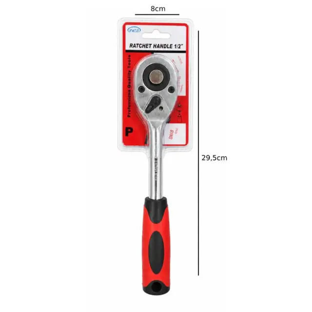 Καστάνια 1/2" με Αντιολισθητική Λαβή Chrome Vanadium - 1/2" Ratchet Handle Chrome Vanadium 089169 2