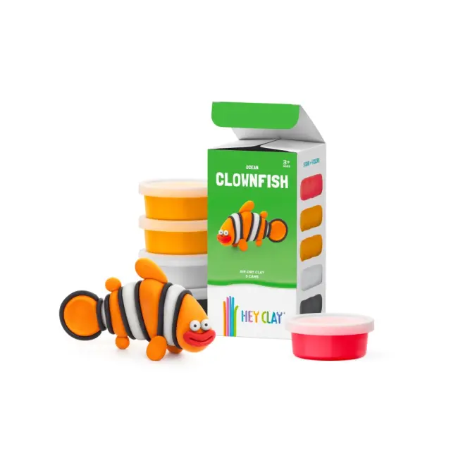 Hey Clay Κατασκευές από Πολύχρωμο Πηλό Claymates Clownfish (3+ ετών) 50124