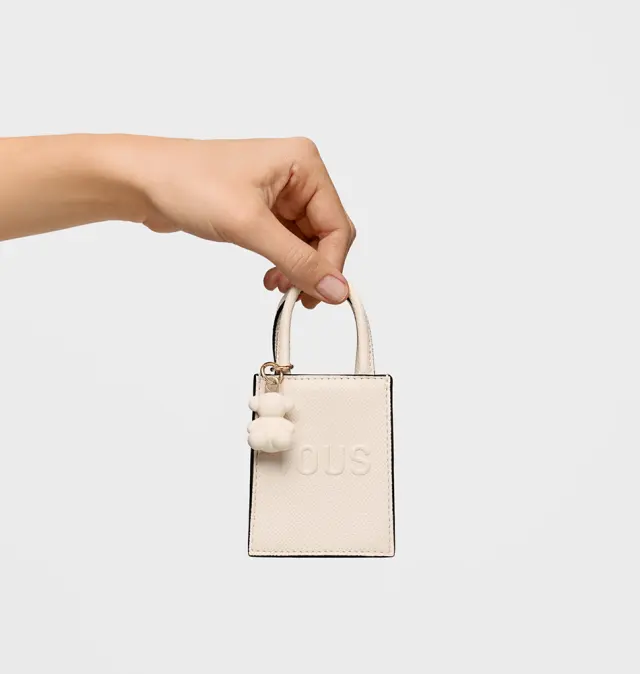 Μπρελόκ TOUS Mini Bolso Pop 2002203601 Μπεζ 2