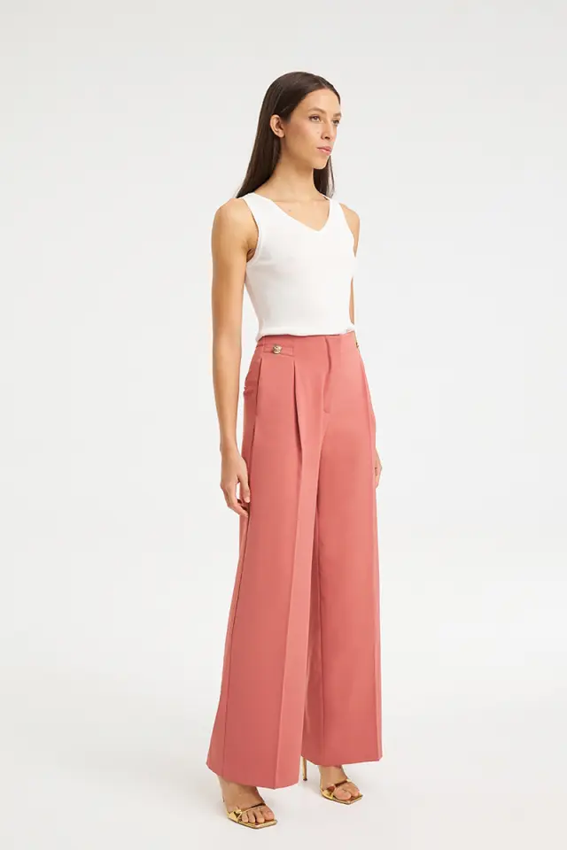Ψηλόμεσο Tailored Παντελόνι KODA TROUSERS - XS 3