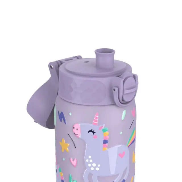 ION8 Ανοξείδωτο Μεταλλικό Παγούρι 400ml Μονόκερος Μωβ 091618 3