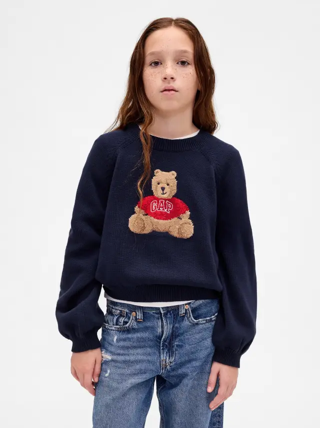 Παιδικό Brannan Bear Logo Πουλόβερ Navy uniform - L