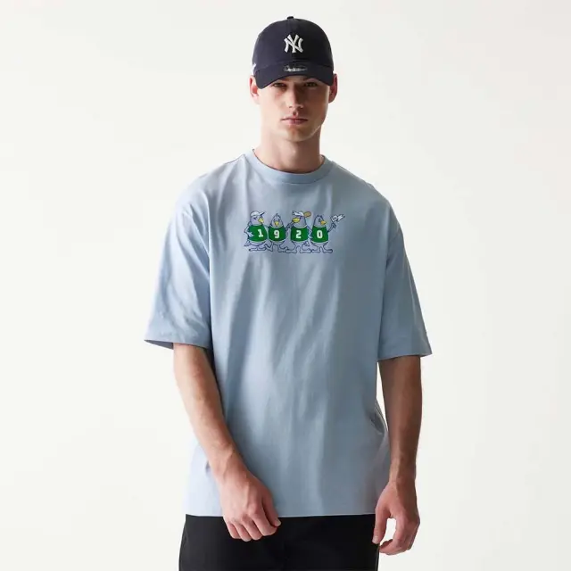 New Era Unisex Character Graphic Oversized T-Shirt Σιέλ 60771553 (New Era) 3