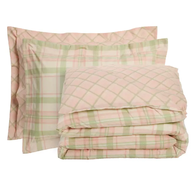 Σετ Σεντόνια 120x200+35 Μονά Casual Das Home 5443 Mint-Pink Με Λάστιχο70% Βαμβάκι-30% Πολυέστερ 3