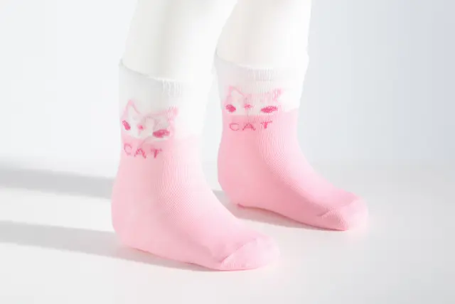 Socks Kid Cat Ροζ Παλ