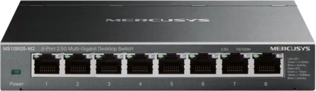 Mercusys 8-Port 2.5G Multi-Gigabit Desktop Switch (MS108GS-M2) (MERMS108GS-M2)