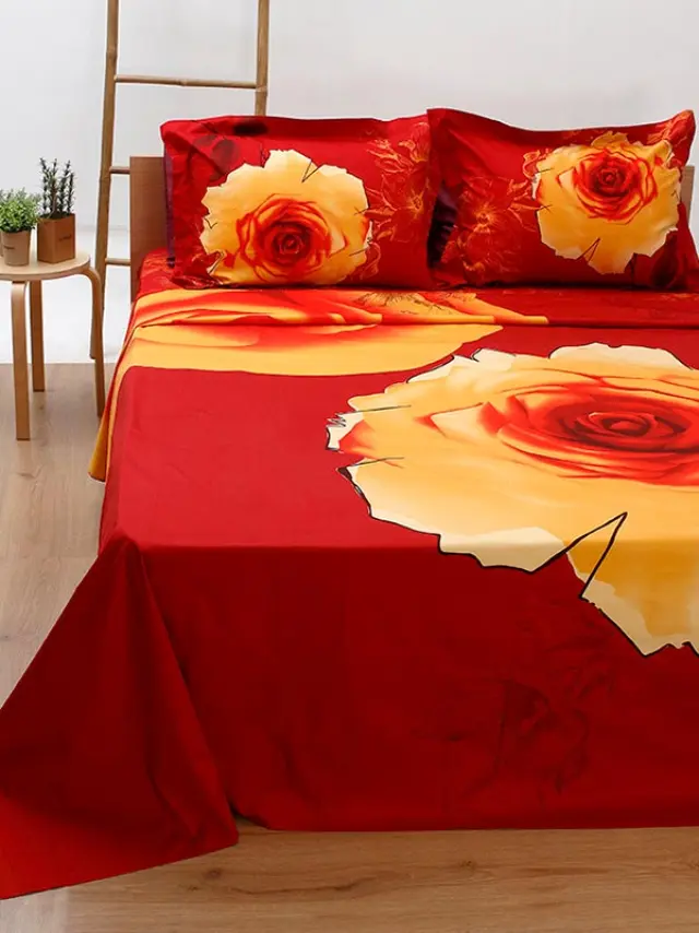 Σετ Παπλωματοθήκη Satin Εμπριμέ 240 Υπέρδιπλη (230x250) Sunshine
