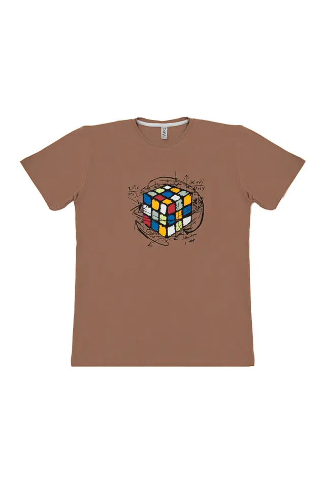 T-Shirt Kid Rubik s Cube Καφέ