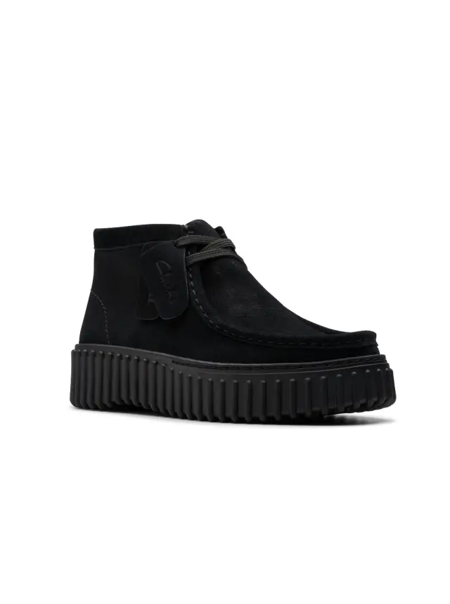 Clarks Torhill Moss Δερμάτινο Γυναικείο Μποτάκι Black Sde (26179360) - 37 2