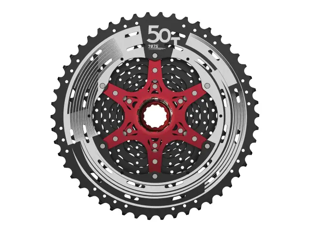ΚΑΣΕΤΑ SUNRACE CSMZ90 11-50T 12 ΤΑΧΥΤΗΤΩΝ CHROME BLACK 2