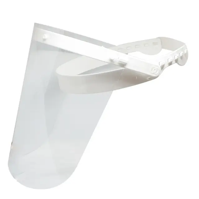 Be Safe Face Shield White - (μάσκα προσωπίδα με διαφανή ζελατίνα)