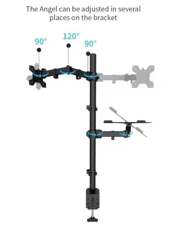 AUDIZIO CMA10L ΒΑΣΗ ΟΘΟΝΗΣ 13"-32" ΜΕ ΡΑΦΙ LAPTOP 2