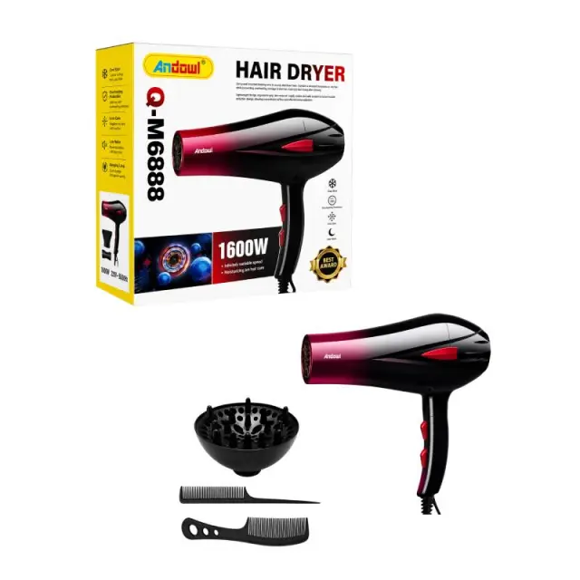 Andowl Πιστολάκι Μαλλιών 1600W Q-M688 - Hair Dryer 0751218