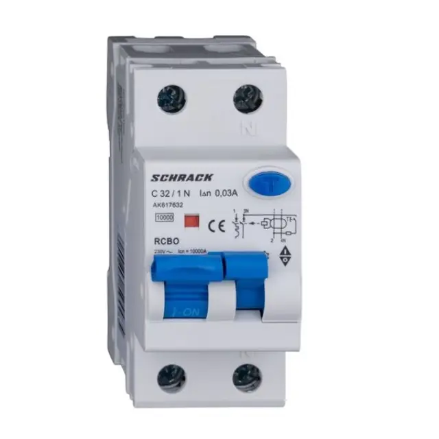 Combined MCB/RCD (RCBO) 1+N, AMPARO 10kA, C 32A, 30mA, Typ A