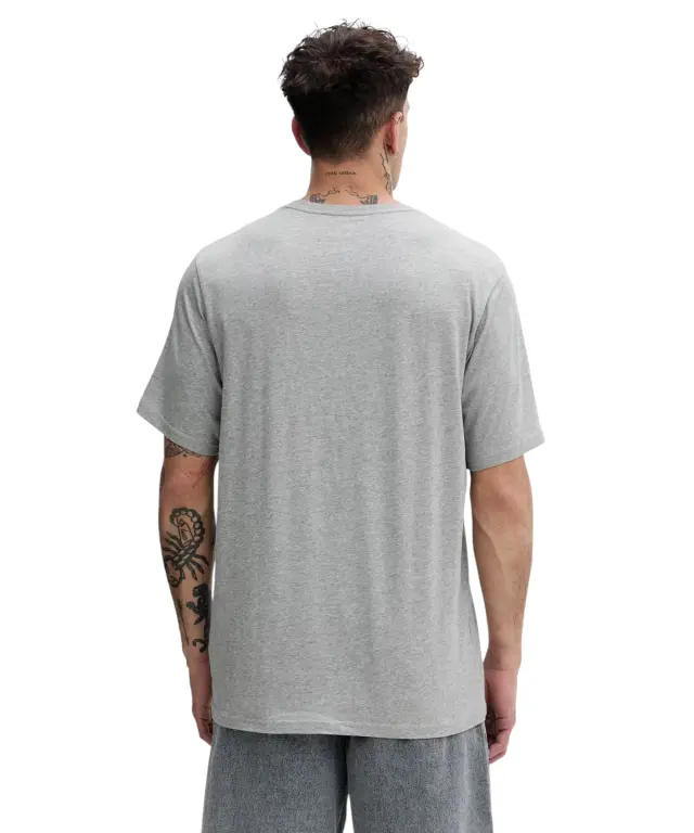 Converse - Ανδρικό T‑shirt Chuck Taylor All Star Patch Relaxed Fit CVM5T459-027 Γκρι 3