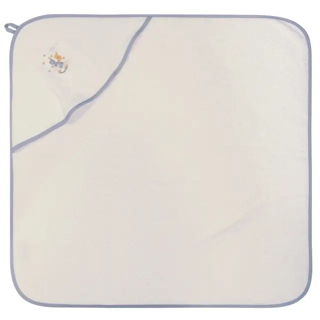 Βρεφική Κάπα 80x80 400gsm Essential Greenwich Polo Club 8840 Grey-White 100% βαμβακερό
