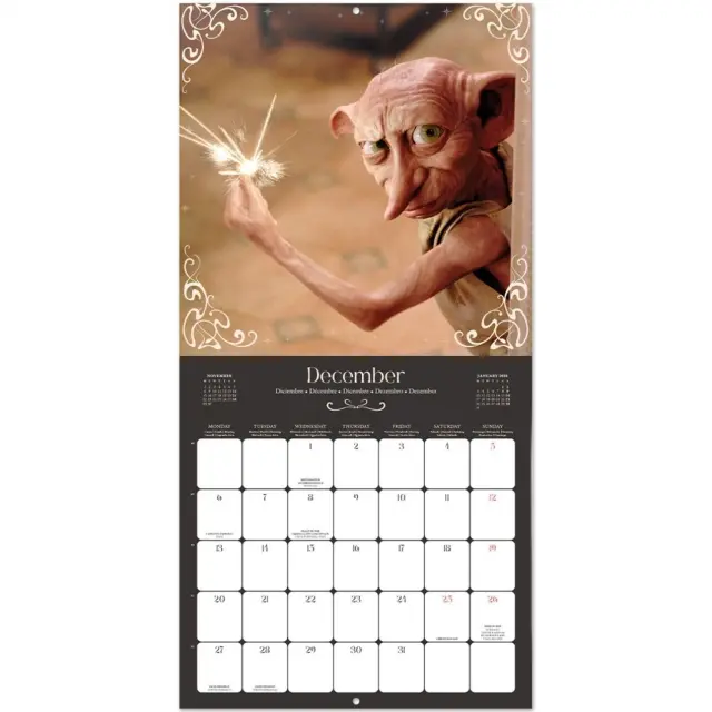 HMEΡΟΛΟΓΙΟ ΤΟΙΧΟΥ HARRY POTTER FILMS 2027 30X30 CALENDAR CP27021 3