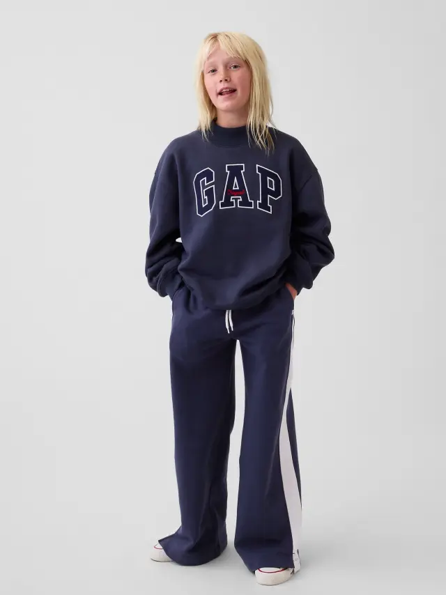 Παιδικό Παντελόνι Φόρμας VintageSoft Baggy Varsity Γραμμής Vintage navy