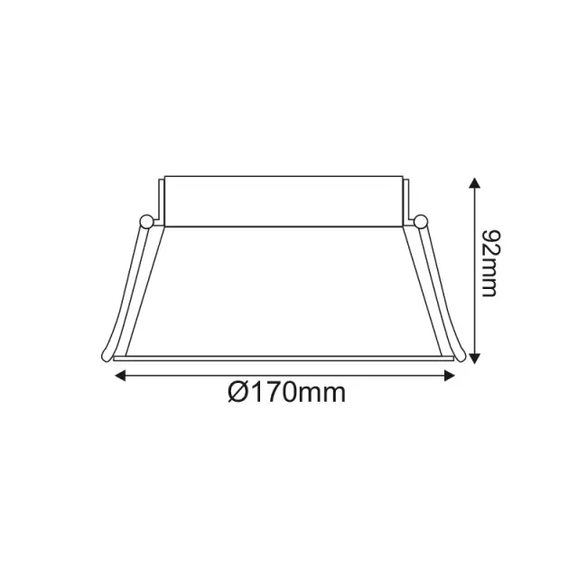 AR111 TRIMLESS - ΣΠΟΤ ΚΡΥΦΟΥ ΦΩΤΙΣΜΟΥ ΑΤΣΑΛΙ ΛΕΥΚΟ Φ170x92mm / GLCAR1W 2