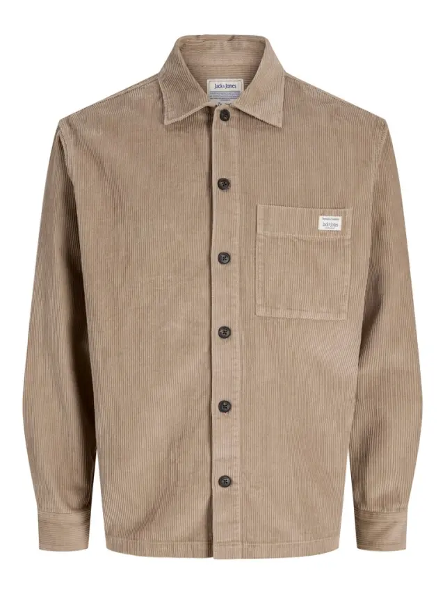 JJZAC CORDUROY OVERSHIRT LS - Crockery