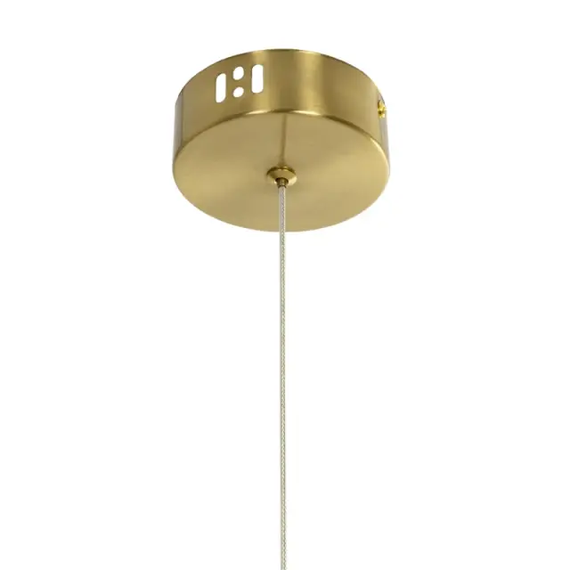 LED Κρεμαστό Φωτιστικό Οροφής GLOW 24Watt CCT με On/Off Χρυσό Πλατίνα και Λευκό Νήμα KLV-101-0159 2