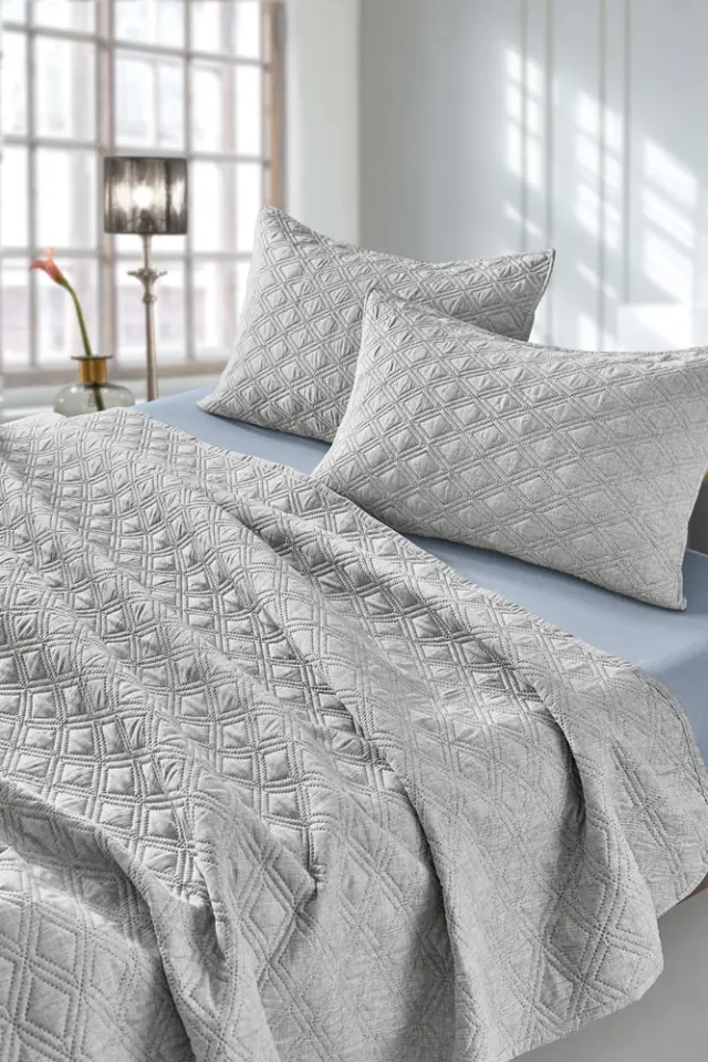 ΣΕΤ ΚΟΥΒΕΡΛΙ KING SIZE (250×240) ΜΕ ΜΑΞΙΛΑΡΟΘΗΚΗ (50×50) TEMPEST GREY GUY LAROCHE 2