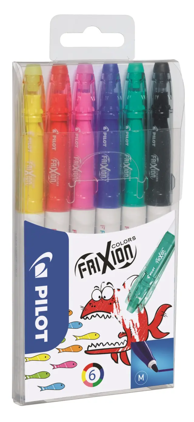 Pilot - FriXion Colors 0.7mm – Assorted Colors (6-Pack) - Office and School Supplies