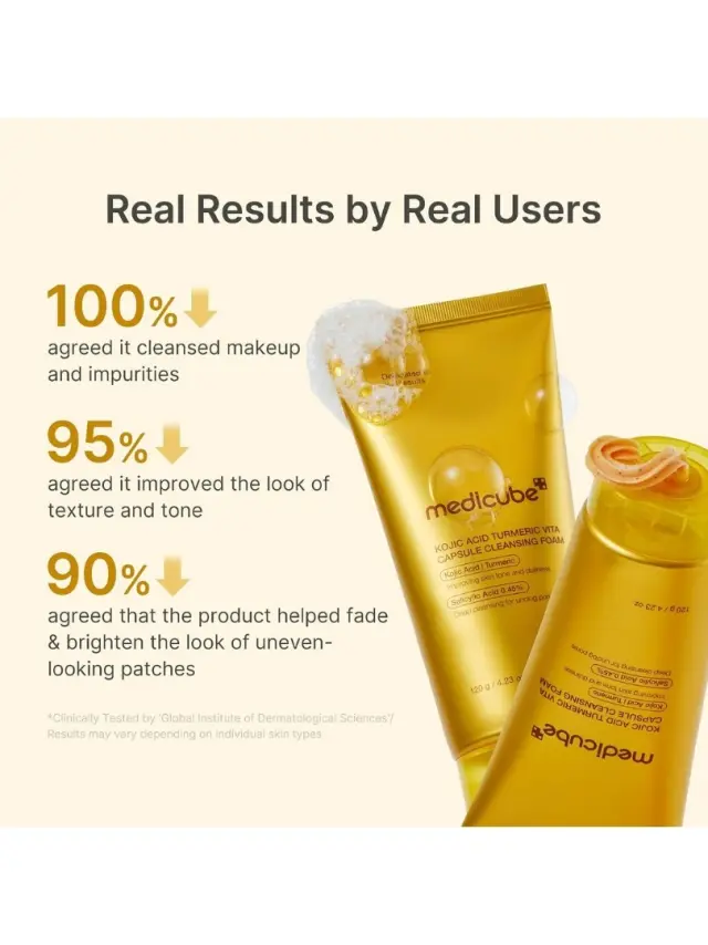 Medicube Kojic Acid Turmeric Vita Capsule Cleansing Foam 120g - Αφρώδες Καθαριστικό για Λάμψη & Ομοιόμορφο Τόνο 3
