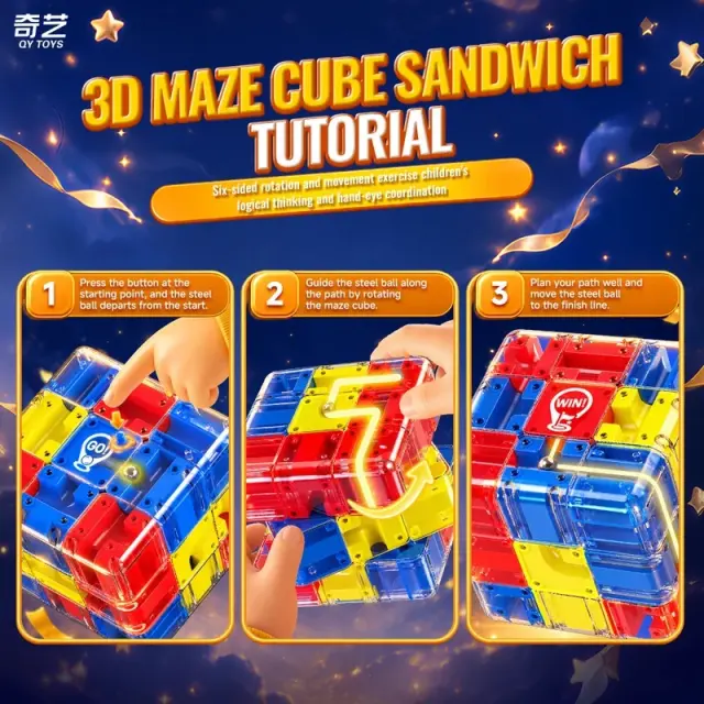 QiYi Maze Sandwich Cube 3x3 3