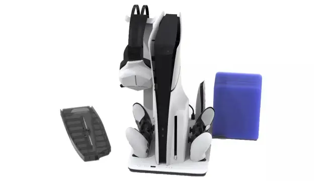 IMP DLX Βαση PS5 SLIM /PS5 FAT με Charges Controllers(inc. Edge), 3sp Fan w. game, headset and remote store