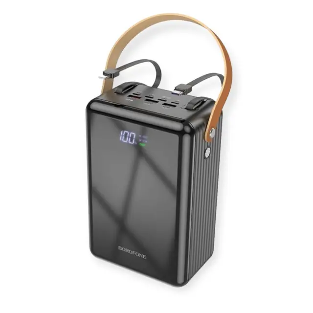 Borofone Power Bank 80000mAh 22.5W με Θύρες USB-A και USB-C Μαύρο BJ32 2